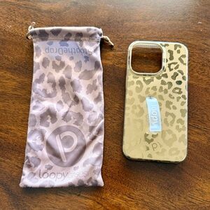 Loopy Case IPhone 13 Pro Gold Leopard